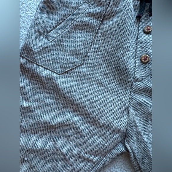 NWT Zara baby houndstooth pants for fall elastic waist and wood buttons 18-24 - Picture 4 of 9